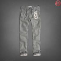 heren abercrombie and fitch 9 elastisch sweatpants lichtgrijs Teller Echte mvjmd729